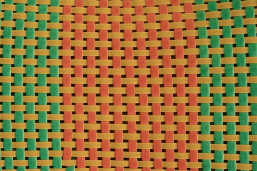 Pink, blue and yellow color twill weave
