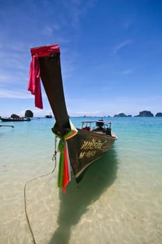 Longtail boat,  Krabi , west coast of Thailand