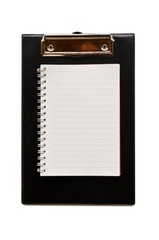 Clip board leather  with blank paper