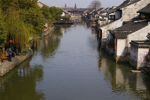 Xitang old water village in China