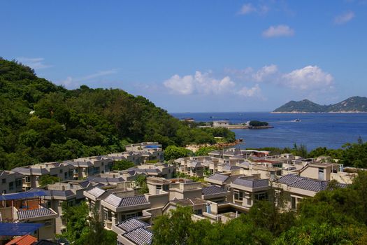 Cheung Chau sea view from hilltop, Hong Kong