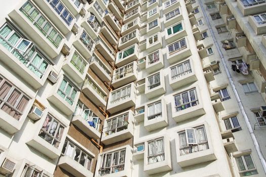 Hong Kong apartment blocks