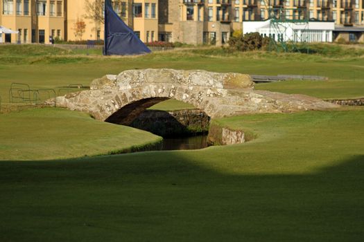 St-Andrews 18th hole bridge at the ancient golf course