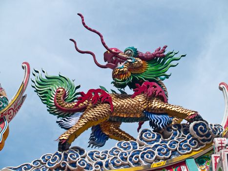Horse dragon in Nang Sao Temple, Samut Sakhon, Thailand