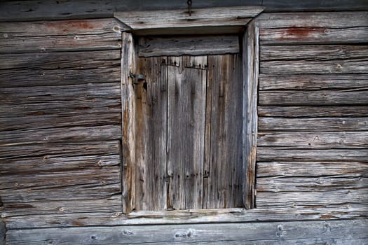 Old wooden door with lock