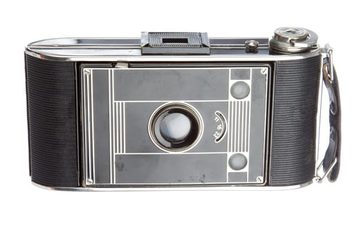 Old camera vintage isolated on a white background 