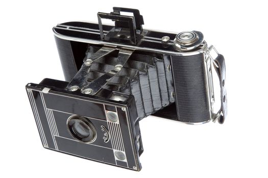 Old camera vintage isolated on a white background 