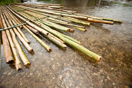 Bamboo raft