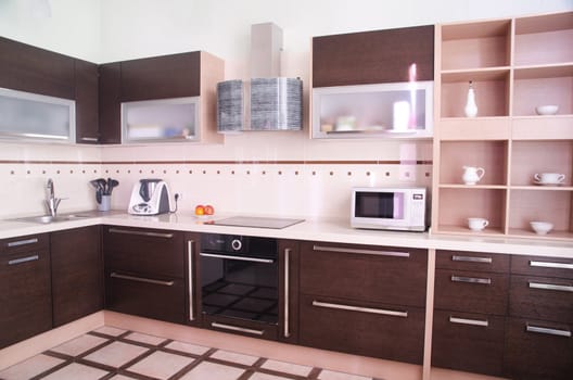 photo of the modern style kitchen interior