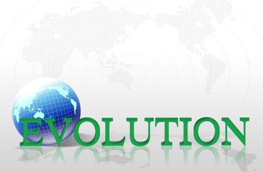 word evolution - business concept
