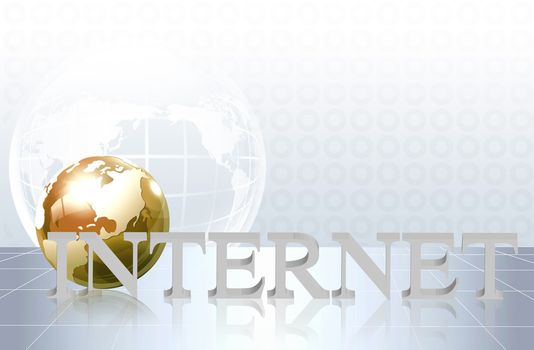 word Internet - business concept