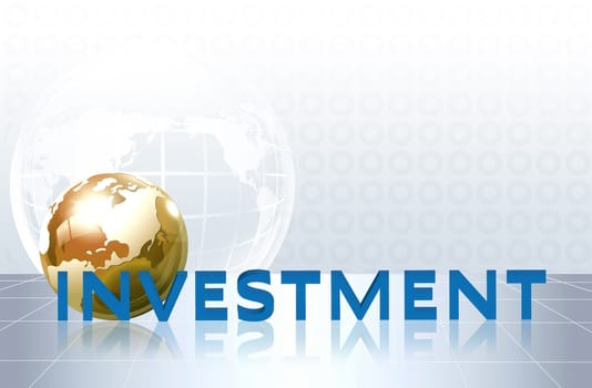 word investment - business concept