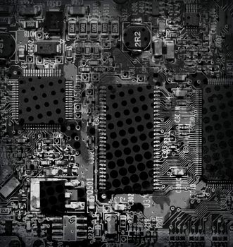 grunge circuit board
