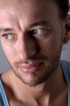 Studio portrait of a young adult man