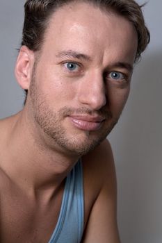 Studio portrait of a young adult man