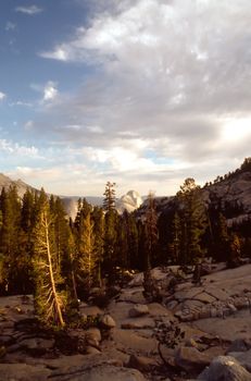 Olmsted Point, located in Yosemite National Park, is a viewing area like Glacier Point that offers an amazing view looking South-West into Yosemite.