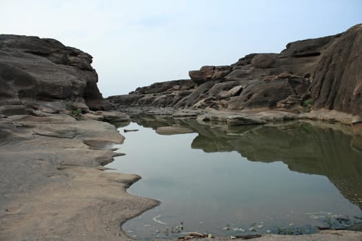 A image of Landscape and river hill