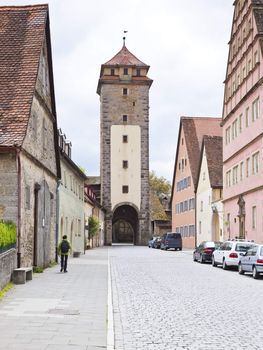 An image of the medieval town Rothenburg in Germany