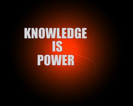 Knowledge is power concept, illustration high resolution digital.