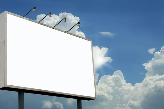 Blank billboard - put your text on the blank space.