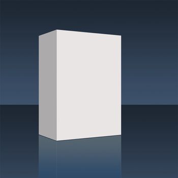 Plain empty pacakging box - illustration high resolution digital.