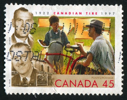 CANADA - CIRCA 1997: stamp printed by Canada, shows Brothers Billes, circa 1997