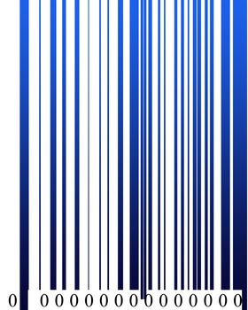 Barcode in digital format high resolution with all zero numbers.