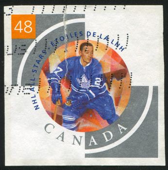 CANADA - CIRCA 2002: stamp printed by Canada, shows Frank Mahovlich, circa 2002