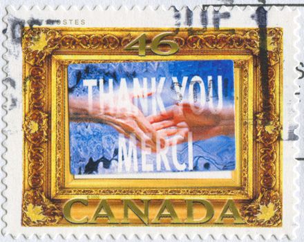 CANADA - CIRCA 2000: stamp printed by Canada, shows hand, circa 2000