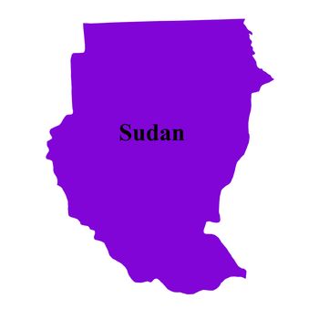 Sudan map textures and backgrounds. illustration.