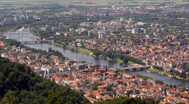 The Medieval City of Heidelerg, in Southern Germany