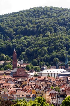 The Medieval City of Heidelerg, in Southern Germany