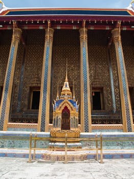 Royal Chapel of the Emerald Buddha in Temple of The Emerald Buddha (Wat Phra Kaew), Bangkok, Thailand