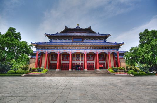 Sun Yat-sen Memorial Hall in Guangzhou, China. It is a HDR image. 