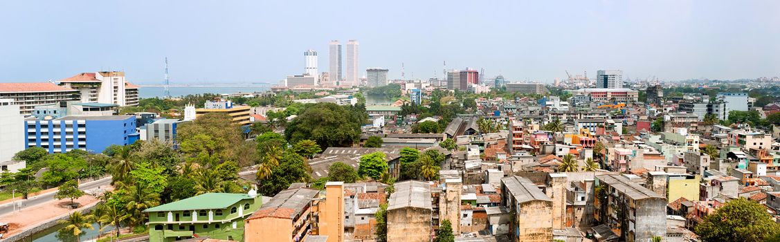 panorama of Colombo- the capital of Sri Lanka