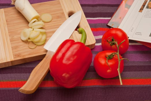 platter with vegetables