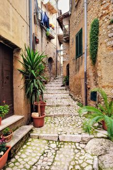Charming village, with narrow streets, between quaint houses