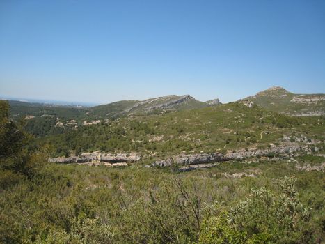 garrigue between Marseille and Aubagne in south France