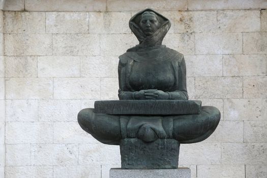 History of the Croats sculpture of a woman