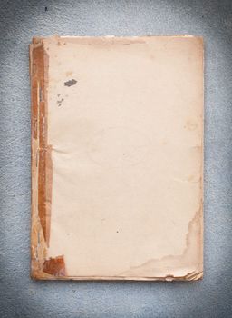 Isolated old antique vintage book