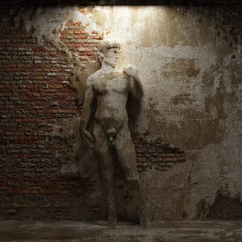 antique sculpture David made in 3D
