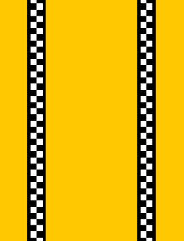 Background of a yellow taxi cab without text