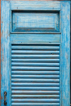 Blue wooden window