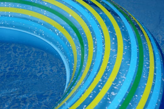 Swimming-belt in swimming-pool.