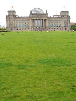 Reichstag building in Berlin, Germany                         