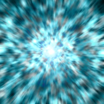 an abstract blue light burst 