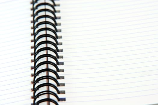 detail from spiral notebook for background use business concepts