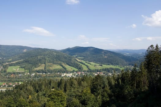Mountains in south Poland in Eastern Europe