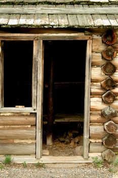 A Revolutionary War troop cabins