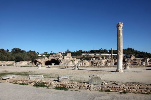 Tunisia. Ancient Carthage. The Antonine Baths